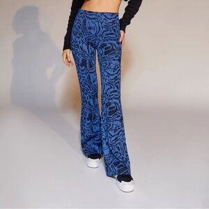Urban Outfitters Patterned Bryn Pull-On Flare Pants